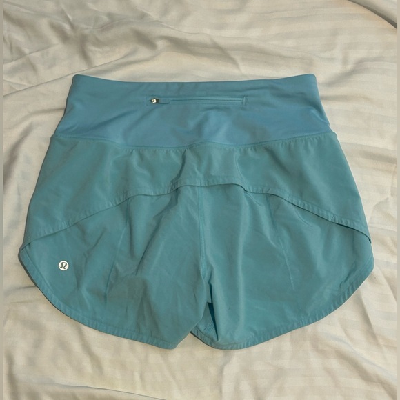Lululemon Blue Speed Up Shorts 4” Inseam - Size 6 - Picture 2 of 5